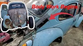 Classic VW Beetle Restoration - Metal / Body Work Begins EP11