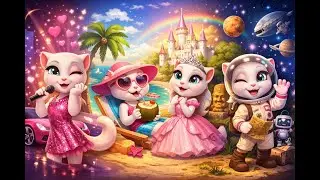 😄🔥Funny Makeover Battle – Tom vs Angela🔥😄#angela #my #new #talkingtom #mytalkingtomfriends