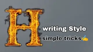 Writing Style H | Simple tricks | Write Letter H 🥰 #signatureideas #signaturestyle #autograph ✍️✍️