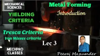 Metal forming | Lecture 3 | Introduction | Yielding Criteria |