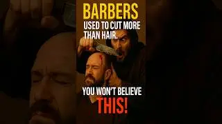 BARBERS have a BLOODY past!From beards to BLOODLETTING. You will be SHOCKED!🤯#shorts #facts #barber
