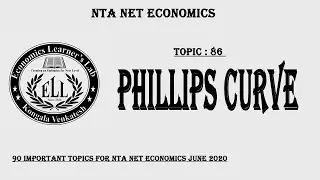 Phillips Curve| NTA NET Economics | Economics Learner's lab | Kongala Venkatesh