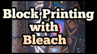 Block Print Tee Shirt With Bleach Tips and Tricks