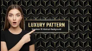 Create Seamless Patterns | Geometric 3D Pattern in Illustrator with Basic Shapes #adobeillustrator