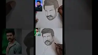 Ram Charan Vs JR.NTR drawing sketch step by step #trending #art #drawingtechniques #jrntr #ramcharan