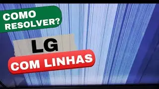 Como CONSERTAR TELA da tv LG com LINHAS?