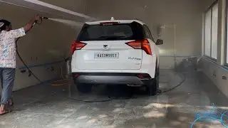Мойка автомобиля XUV 700 после поездки на 2000 км | ASMR |