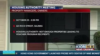 Monterey County Housing Authority to hold a meeting to discuss housing choice voucher ...