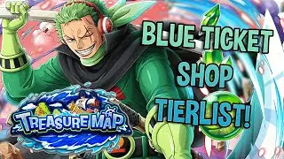 F2P TREASURE MAP SHOP TIER LIST! What to Spend your BLUE TICKETS ON!?! [OPTC | トレクル]