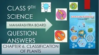 CLASS 9 SCIENCE AND TECHNOLOGY CHAPTER 6 CLASSIFICATION OF PLANTS QUESTION ANSWERS MAHARASHTRA BOARD