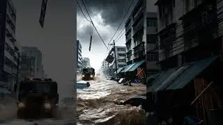🌊 MASSIVE FLOOD HITS HUALIEN, TAIWAN! 🚨 Streets Turn Into Rivers