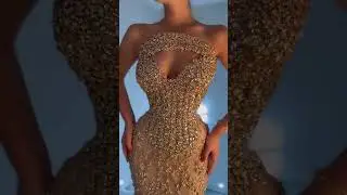 Share with a friend or tag a friend who would dazzle in this breathtaking crystal-embellished gown!
