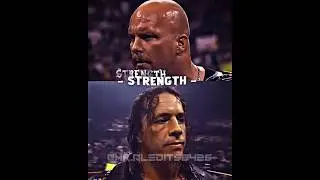 Stone Cold Steve Austin VS Bret The Hitman Hart #Shorts #VS #WWE #edit #StoneCold #BretHart #Goats