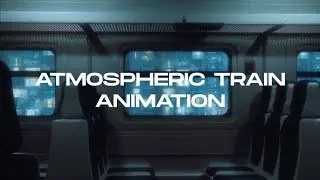 Atmospheric train animation / train animation / animation in a blender