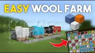 Easiest Automatic Sheep Farm Minecraft 1.18 | Minecraft Java/PE/Bedrock Edition Tutorial