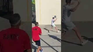 Paddleball- nice left hand #paddleball #sports #paddlesports #paddles #nycsports #citysports #nyc