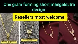 Onegram forming short mangalsutra design #mangalsutradesign#jewellery#short mangalsutra#mangalsutra 