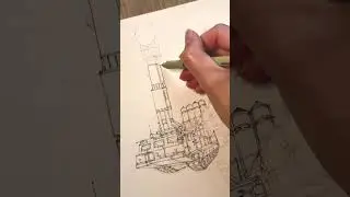 SA-12 Giant/Gladiator | JaneB | ППО | Anti-Aircraft-Gun | pencil + ink drawing