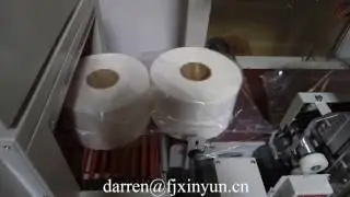 Jumbo roll hand towel paper bundle packaging machine