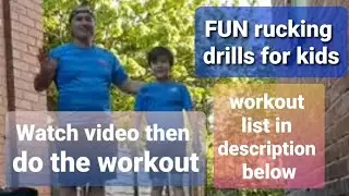 Fun Rugby Exercises Games Drills Training mini rugby at home. Click description to find workout list