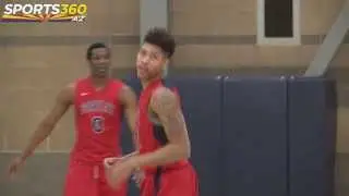 Future Jayhawk Kelly Oubre with emphatic dunk at the Duel in the Desert