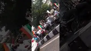 Protest at secretariat road, hyd