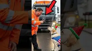 Labrador Dog Scout Saved a Kitten From the Trash but the Garbage Man Misunderstood 😭🐱 #labrador