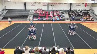 Warm Springs Middle School at Petersburg Pom Pom Cheer Competition 2026 🤍💙💛