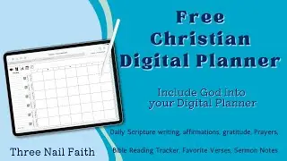 Free Digital Christian Planner | GoodNotes | Bible Reading tracker | Bible Verse | Sermon Notes