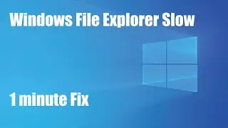 File Explorer is slow | Windows 10 opening a file in apps is slow | File explorer slow | HOW TO FIX
