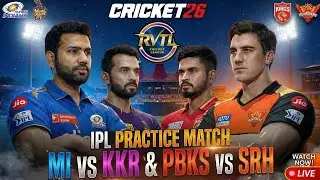 RVTL Tournament 🔥 MI vs KKR & SRH vs PBKS | Cricket 26 Tamil Gameplay 🎮🏏 | Full Match Highlights