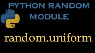 Python Random Module  6 #  random.uniform()