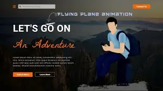 Build a Animated Modern Travel Landing Page with HTML CSS