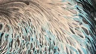 DANCING PEACOCK by RAVENWOODPouring (Swirl-Technik mit Split-Cup)