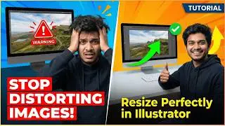 How to Resize an Image in Adobe Illustrator WITHOUT Distortion (2026)