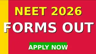 NEET 2026 Forms out..😯🎉#neet2026 #neet