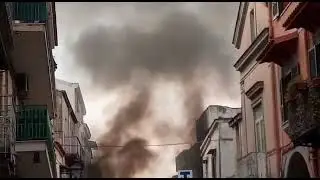 auto esplode calvizzano