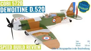COBI 5720 - Dewoitine D.520 with new parts (Speed Build Review)