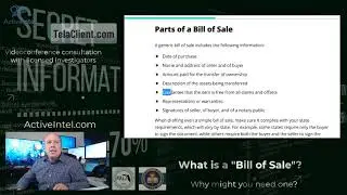 What is a Bill of Sale?