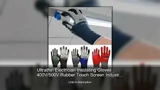 Ultrathin Electrician Insulating Gloves 400V/500V Rubber Touch Screen Industrial Insulation Glo