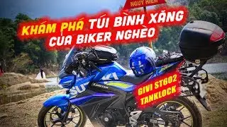 Suzuki GSX S150 moto vlog #72 - Túi bình xăng GIVI ST602 tanklock | Lightvspy