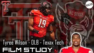 Tyree Wilson Film Study - OLB - Texas Tech | @ NC State