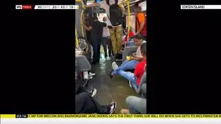 Weather Events 2019 - Flash flooding on Staten Island (New York) (USA) - Sky News - 2nd August 2019