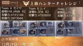 【恋と深空】上級ハンチャレ:12/29-1/12決勝セイヤ,レイ,マヒル:Senior Hunter Contest,All Final Stage Xavier,Zayne,Caleb