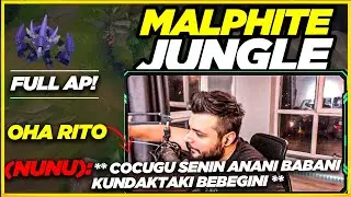 MALPHİTE JUNGLE AMA 1000 AP! | İLLUMİNATİ ASHE VE K&Uuml;F&Uuml;RBAZ NUNU | Elayja - Malphite