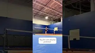 My first time playing pickleball!