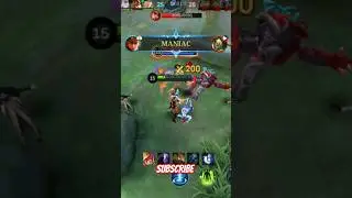 easy to get MANIAC 😏 #mobilelegends #mlbb #shorts #shortvideo #viral #viralvideo