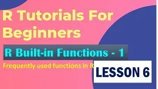 Inbuild function in R| default functions in R | Functions with R | R Functions