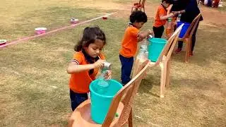 Water Pouring Activity On Sports Day