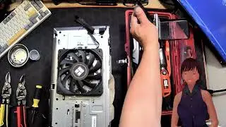 Adding a Front Fan to HP PC 570, with Aviation Snips - Doing it right this time.